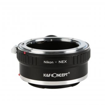 K&F Concept Adapter für Nikon AI Objektiv auf Sony E NEX/Alpha Mount Kamera mit Halterung