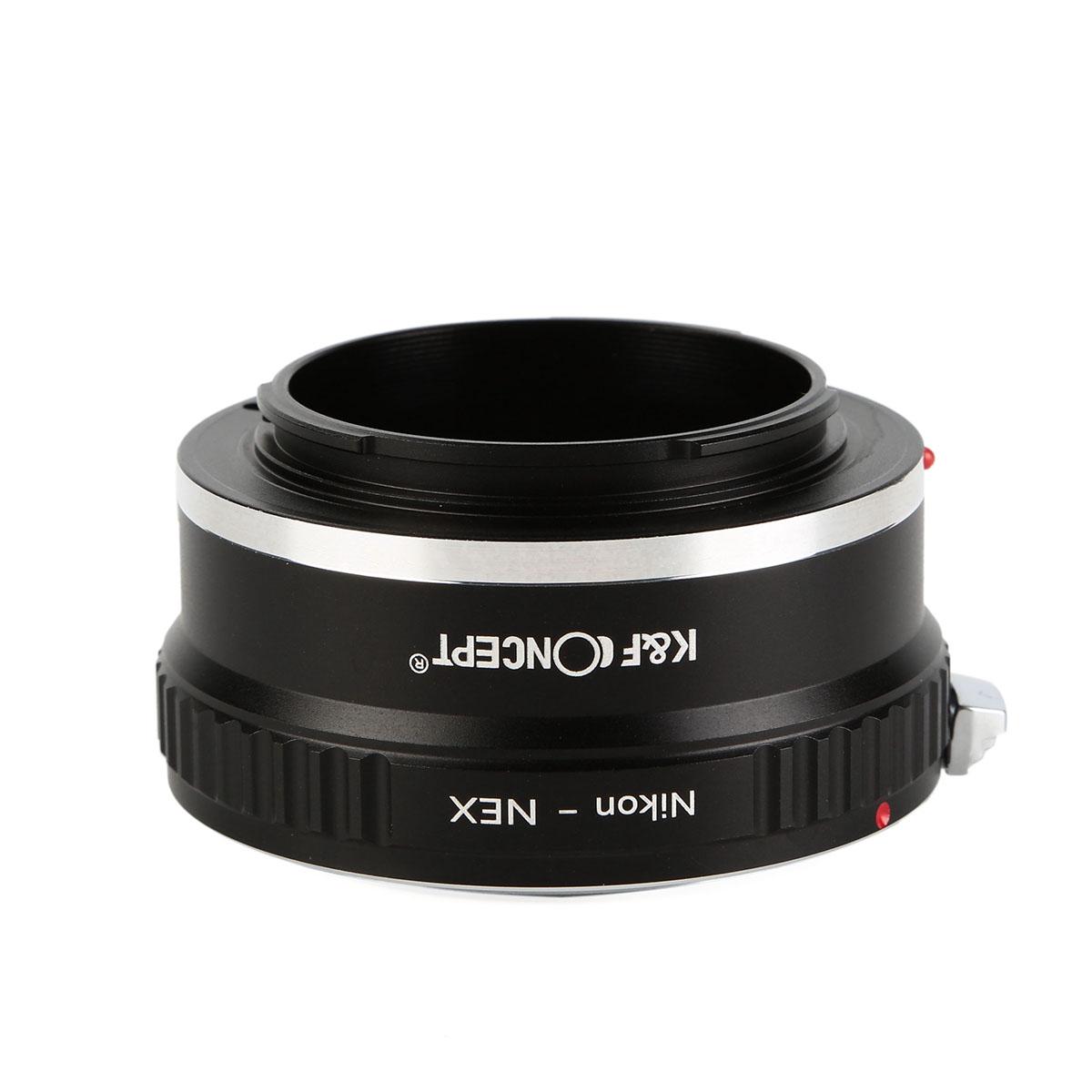 Nikon F Lenses to Sony E Mount Camera Adapter with Tripod Mount