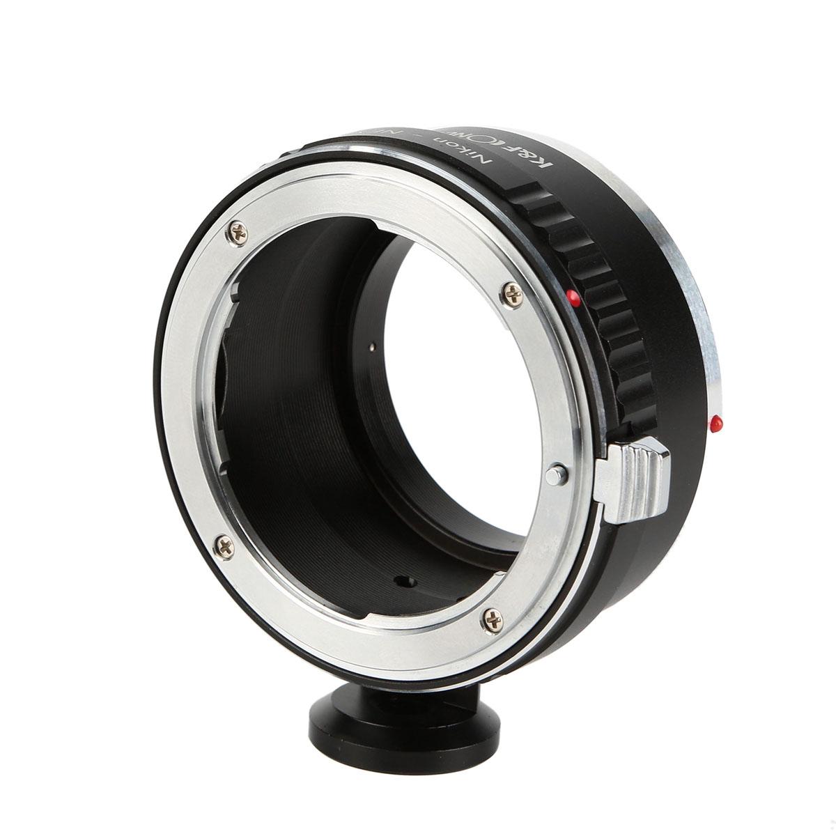 Nikon F Lenses to Sony E Mount Camera Adapter with Tripod Mount