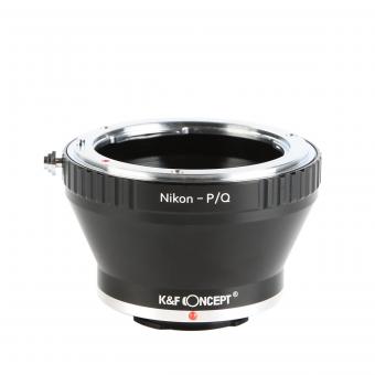 Adaptador de montura de lentes Nikon F a Pentax Q Adaptador de lente K&F Concept M11161
