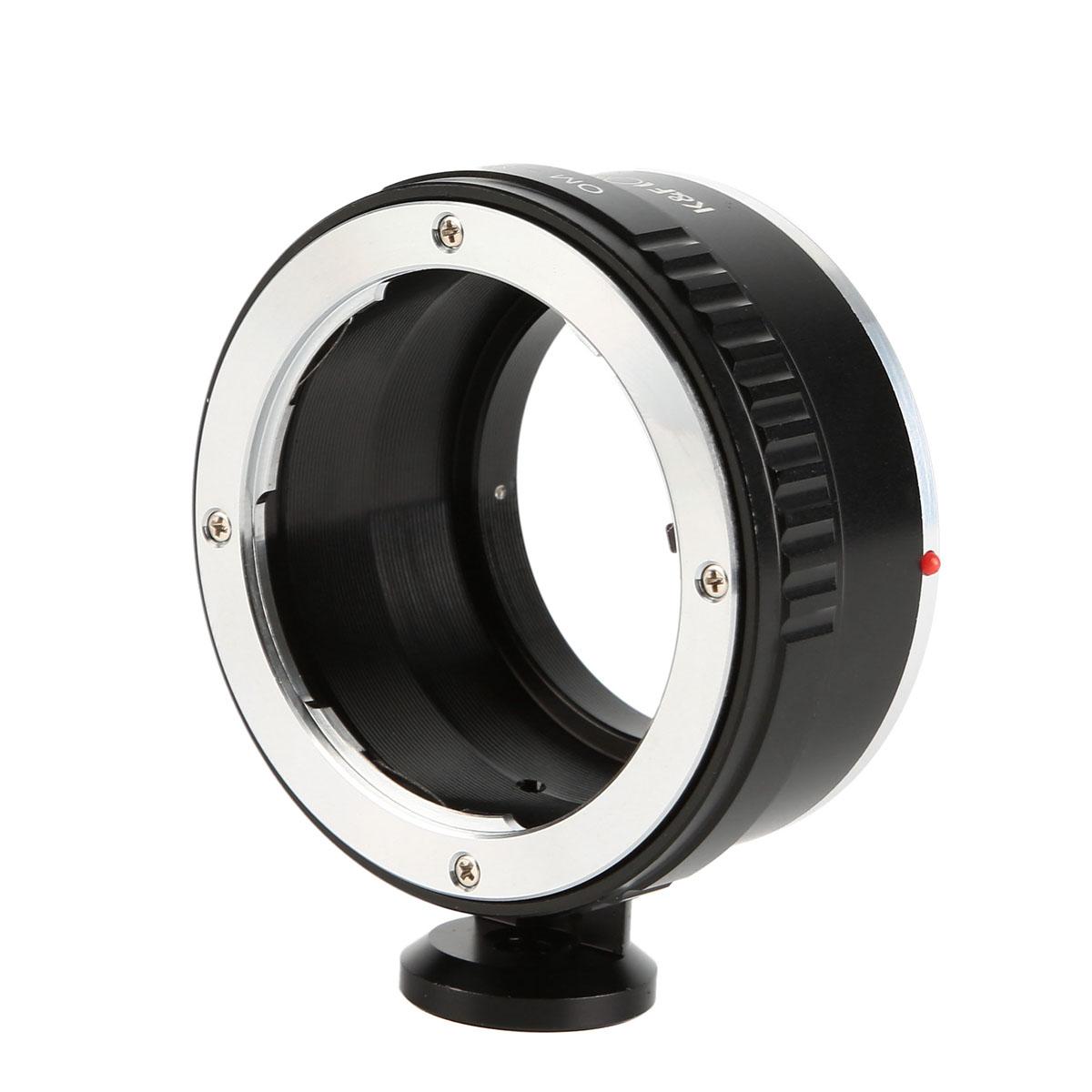 K&F Concept Adapter für Olympus OM Objektiv auf Sony E Mount Kamera mit Halterung