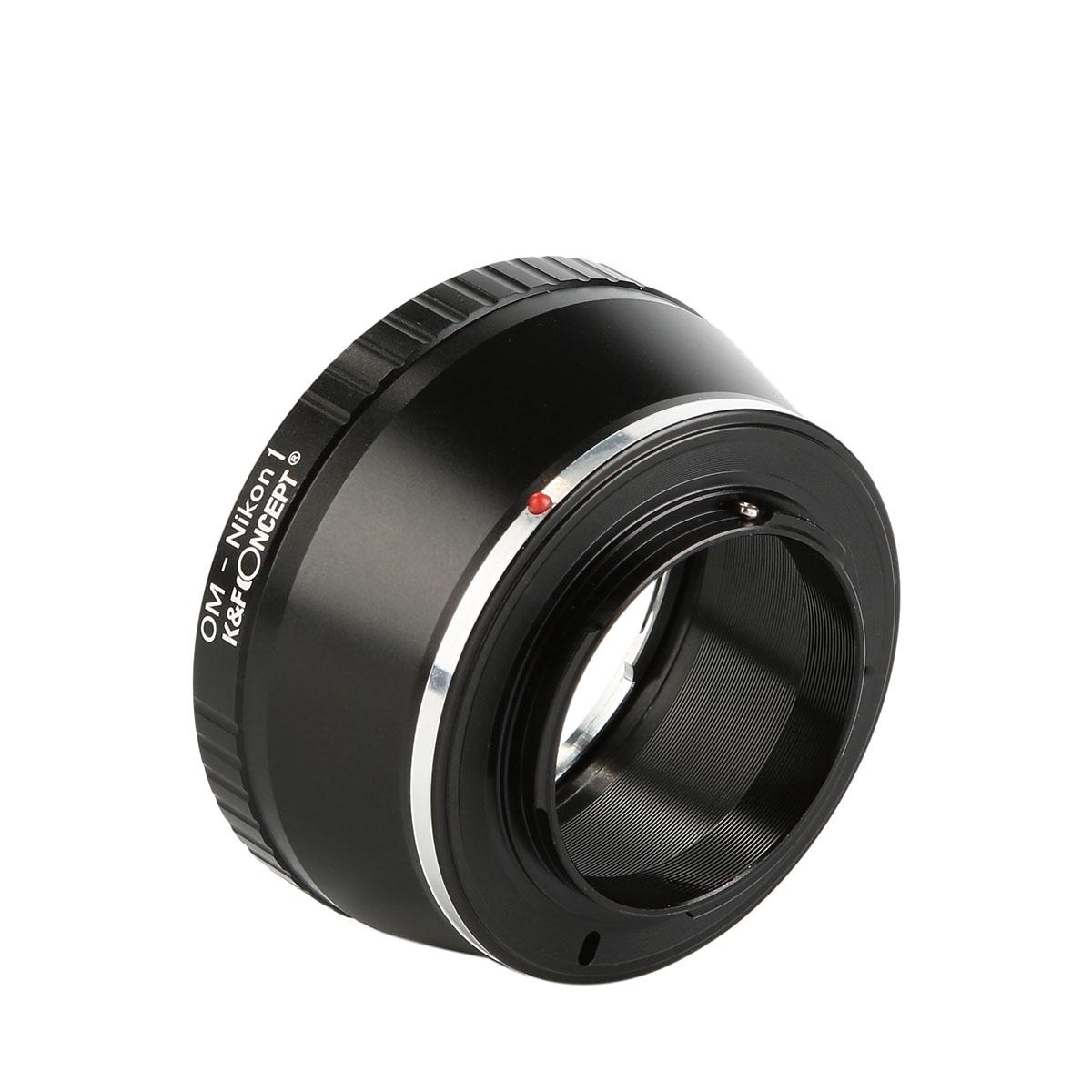 Adaptador de lentes Olympus OM a montura de cámara Nikon 1 K&F Concept