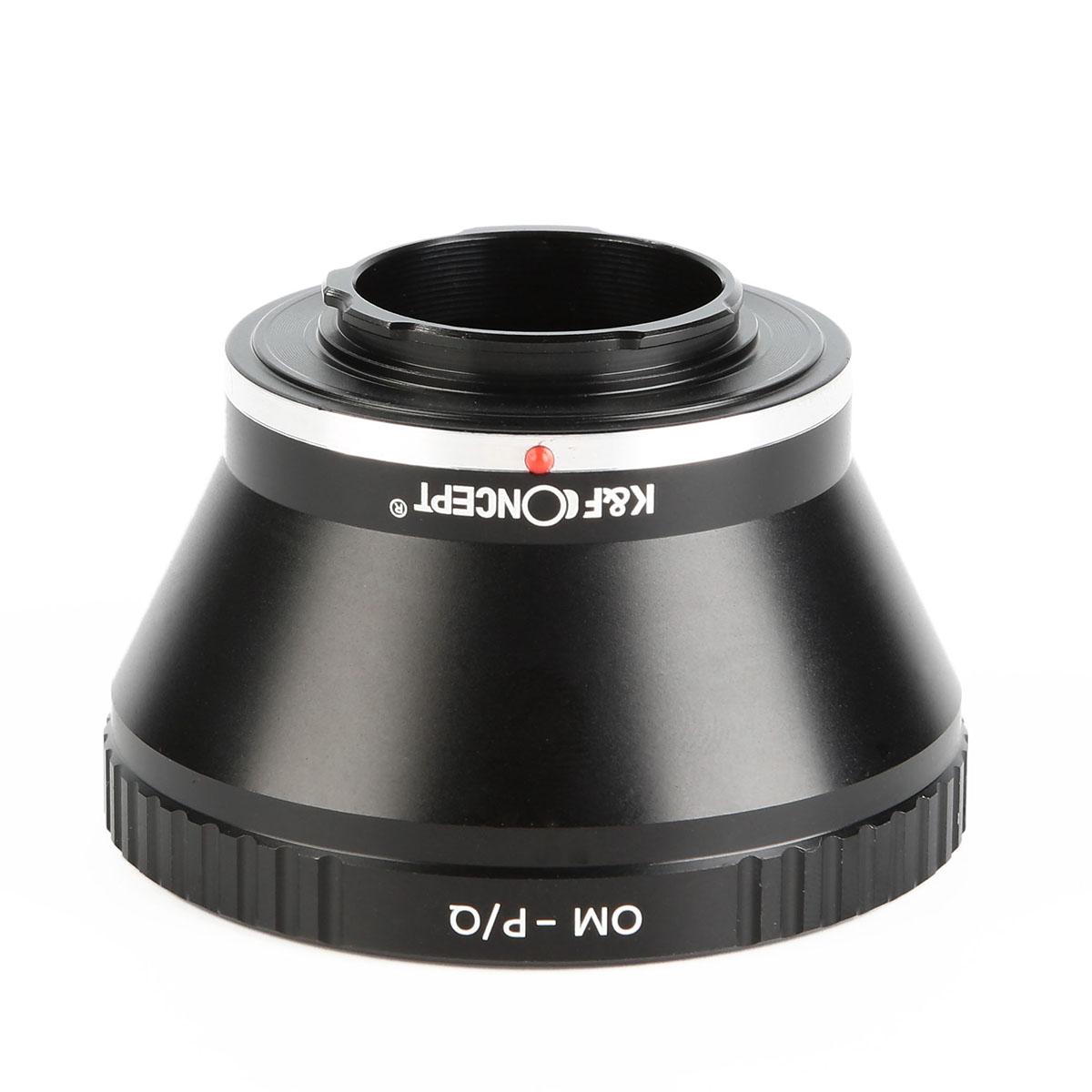 K&F Concept Adapter für Olympus OM Objektiv auf Pentax Q Mount Kamera mit Halterung