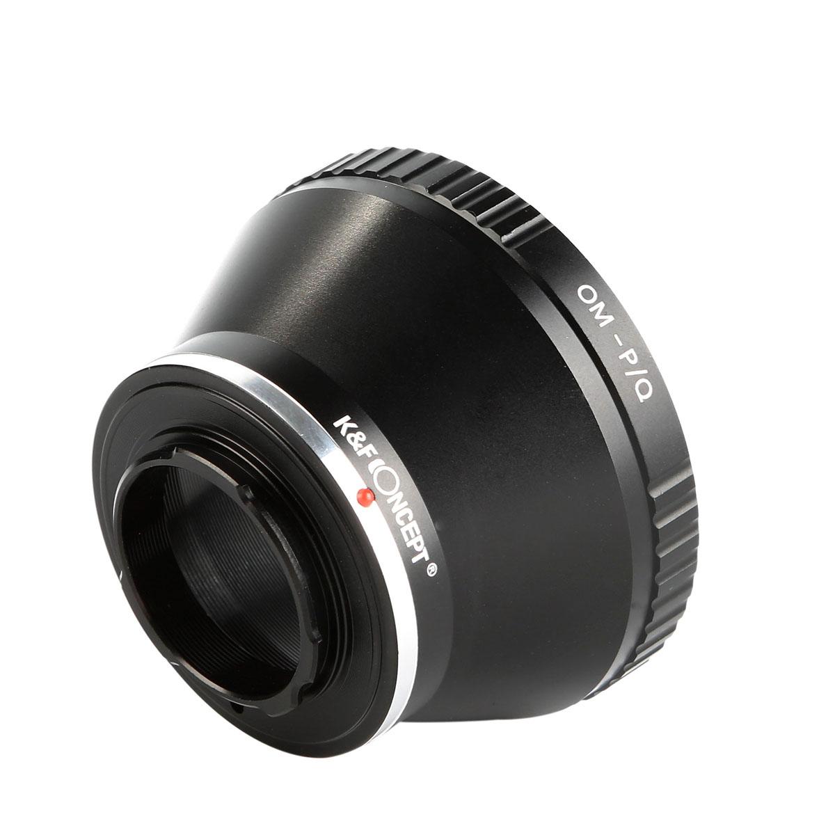 OM-P/Q A Adaptador para Objetivo Olympus OM a Montura Pentax Q con Soporte Trípode, Serie FIX