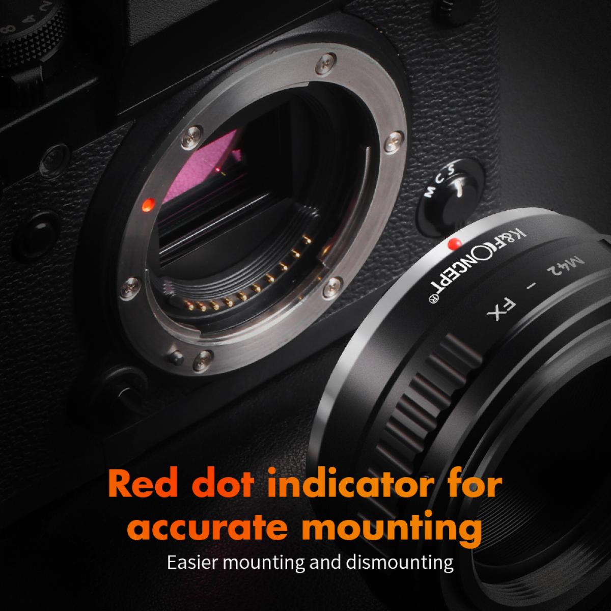 M42 Lenses to Fuji X Mount Camera Copper Adapter
