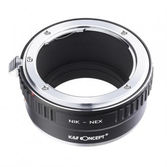 K&F Concept Adapter für Nikon F Objektiv auf Sony E Mount Kamera