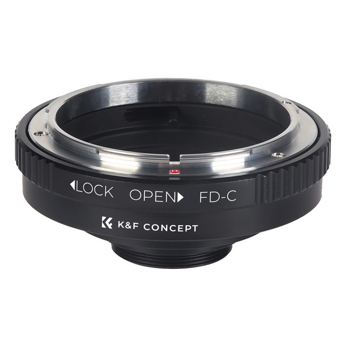 K&F Concept Adapter für Canon FD Objektiv auf C Mount Kamera