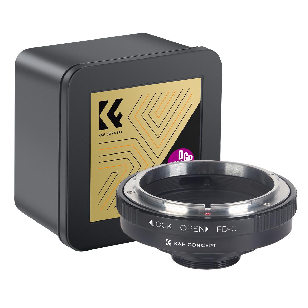 K&F Concept Adapter für Canon FD Objektiv auf C Mount Kamera