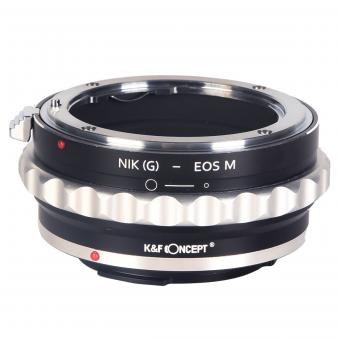 K&F Concept Bague d'Adaptation pour Objectif Nikon G/F/AI/AIS/D vers Canon EOS M Mount Appareil Photo