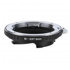  K&F Concept M-EXT 8MM Mount Adapter for Leica M, Zeiss ZM, Folonda VM Lens to Ricoh GXR Camera, Leica M Camera Body 