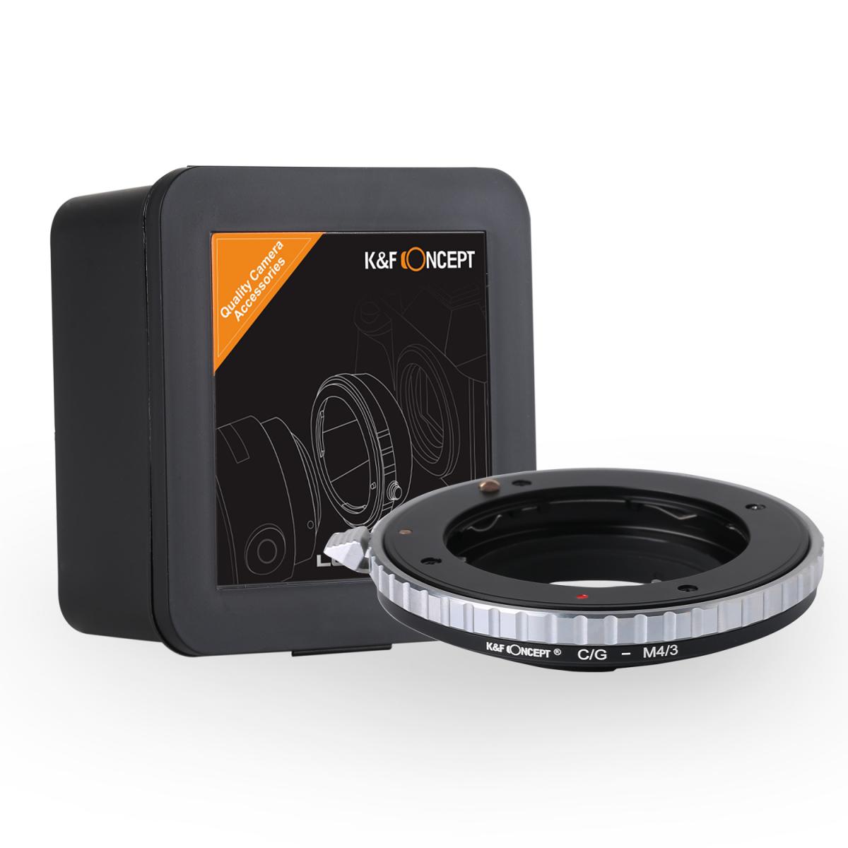 K&F Concept Adapter für Contax G Objektive auf M43 MFT Mount Kamera