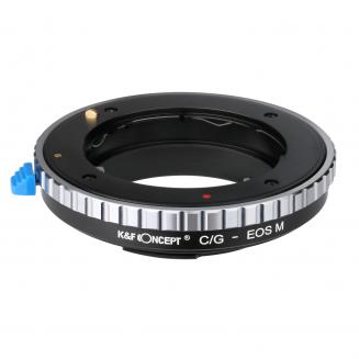 K&F Concept C/G-EOS M Bague Adaptation pour Objectif Contax G vers Canon EOS M Monture Appareil Photo