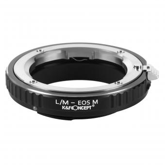 K&F Concept L/M-EOS M Bague Adaptation pour Objectif Leica M vers Canon EOS M Monture Appareil Photo