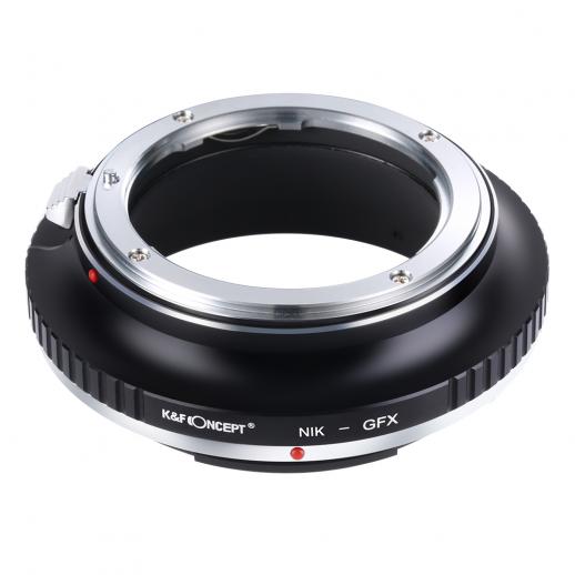 Adapter für Nikon F Objektive auf Fuji GFX Mount Kamera