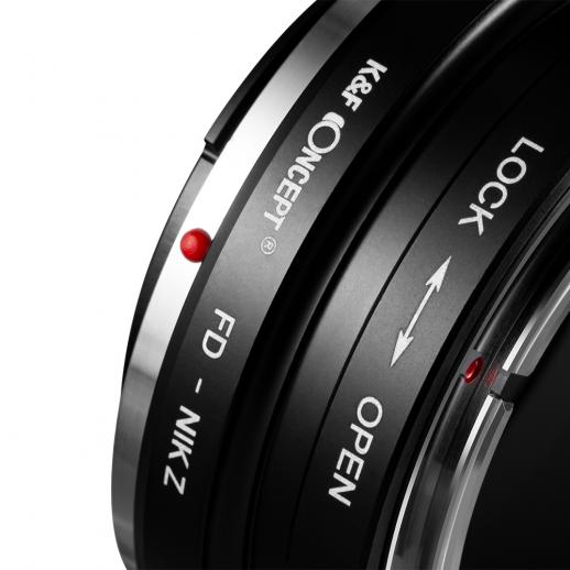 EOS-Nikon Z K&F Concept Bague Adaptation Objectif pour Monter Objectif Canon EOS vers Boîtier Nikon Z