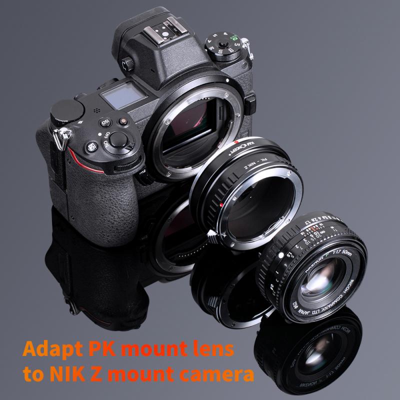 Configuring wireless settings on the Nikon wireless adapter.