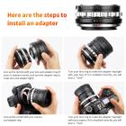 G AF-S-fästeobjektiv till Nikon Z6 Z7-kamera K&F Concept-adapter för objektivfäste