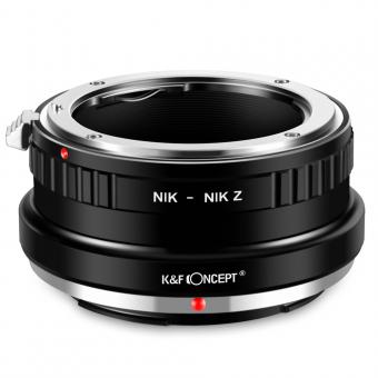K&F Concept Adapter für Nikon F Objektiv auf Nikon Z Mount Kamera,aus Messing und Aluminium NIK-NIK