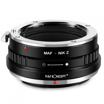 K&F Concept Bague Adaptation pour Objectif Minolta/Sony A vers Nikon Z Mount Appareil Photo