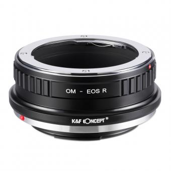 K&F Concept Adapter für Olympus OM Objektiv auf Canon EOS R Mount Kamera
