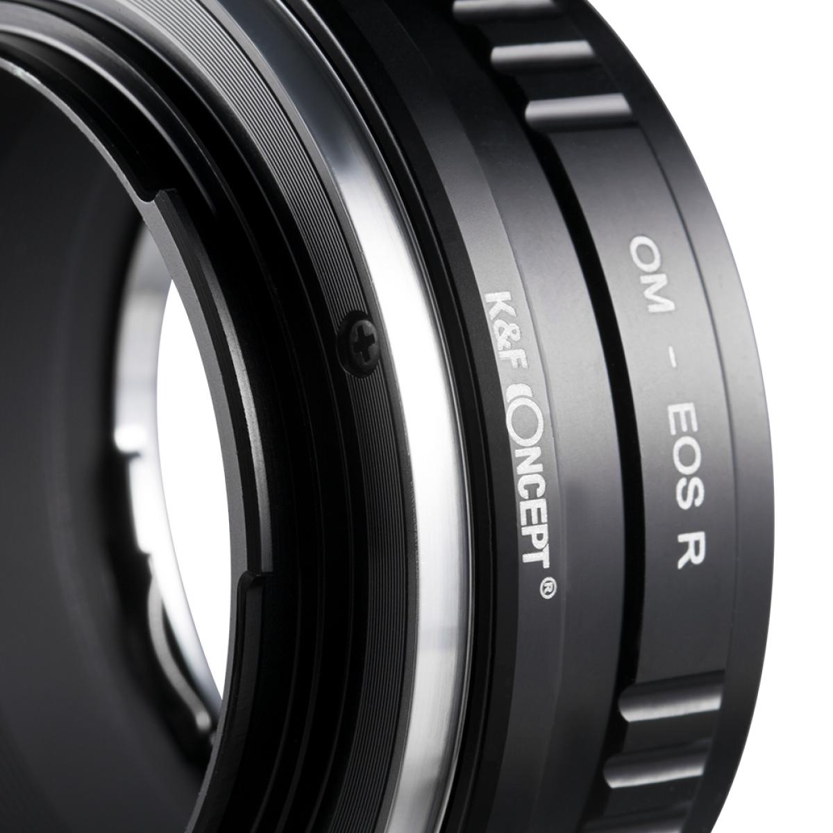 K&F Concept OM-EOS R Bague d'Adaptation pour Objectif Olympus OM vers Canon RF Mount Appareil Photo