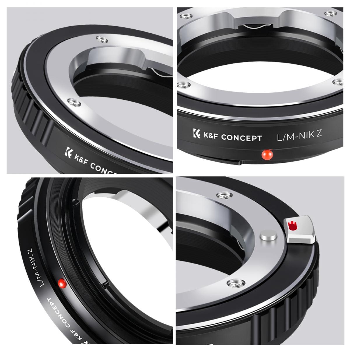 Leica M Lens to Nikon Z Lensvatting Adapter K&F Concept M20184 Lensadapter