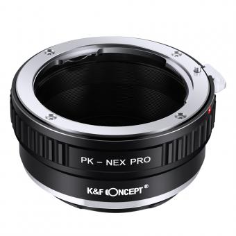 Lente Pentax PK a cuerpo de cámara Sony PRO K&F Concept adaptador de montura de lente