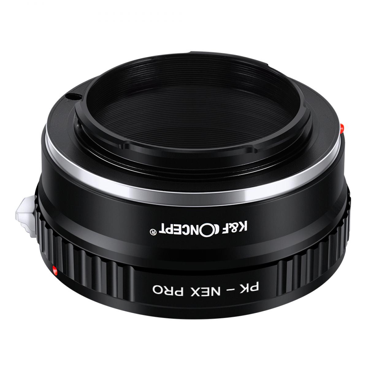 Adattatore da obiettivo Pentax PK a corpo macchina Sony FIT PRO per obiettivo K&F Concept
