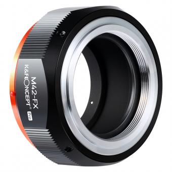 Adaptador de montura de lente M42 a Fuji X para lente de montura de tornillo M42 a cámaras sin espejo