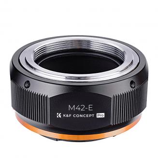 K&F Concept M10105 M42-NEX Adapter für M42 Objektiv auf Sony NEX E-Mount Kamera Hochpräziser Objektivadapter