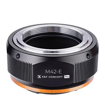 K&F Concept M10115 M42-NEX FIT PRO ，  adattatore per obiettivi ad alta precisione  (arancione)