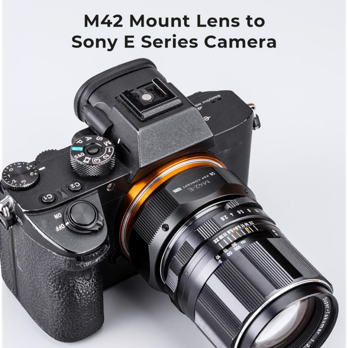 M42-NEX PRO Lens Adapter Handmatige Focus Compatibele M42 DSLR Lenzen voor Sony E Camera Lichaam