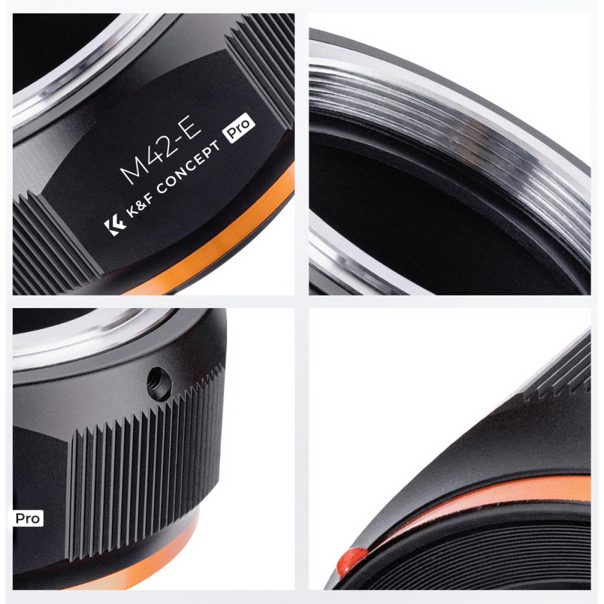 M42-NEX PRO Lens Adapter Handmatige Focus Compatibele M42 DSLR Lenzen voor Sony E Camera Lichaam