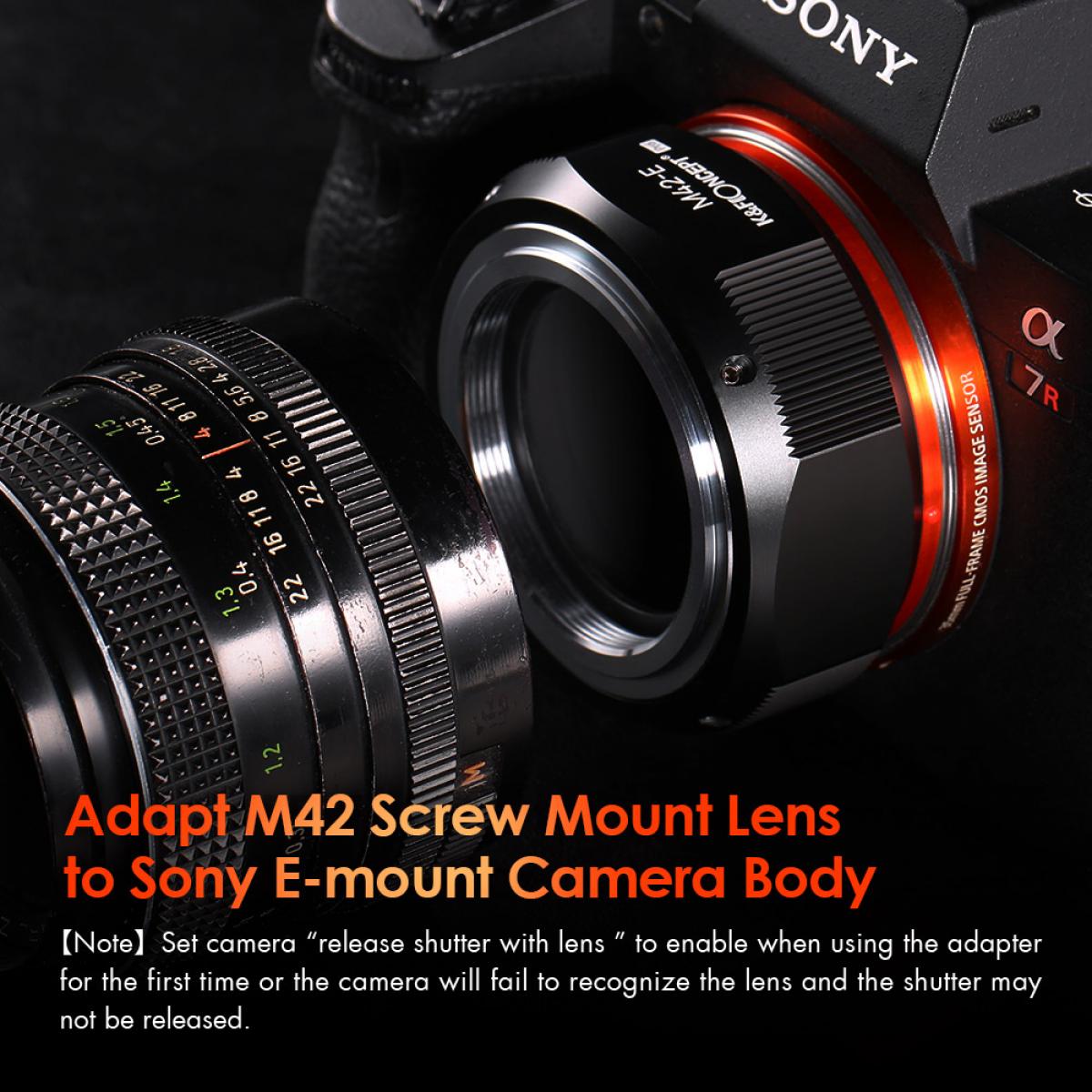 M42 Lenzen voor Sony E Mount Camera Adapter, M42-E Pro