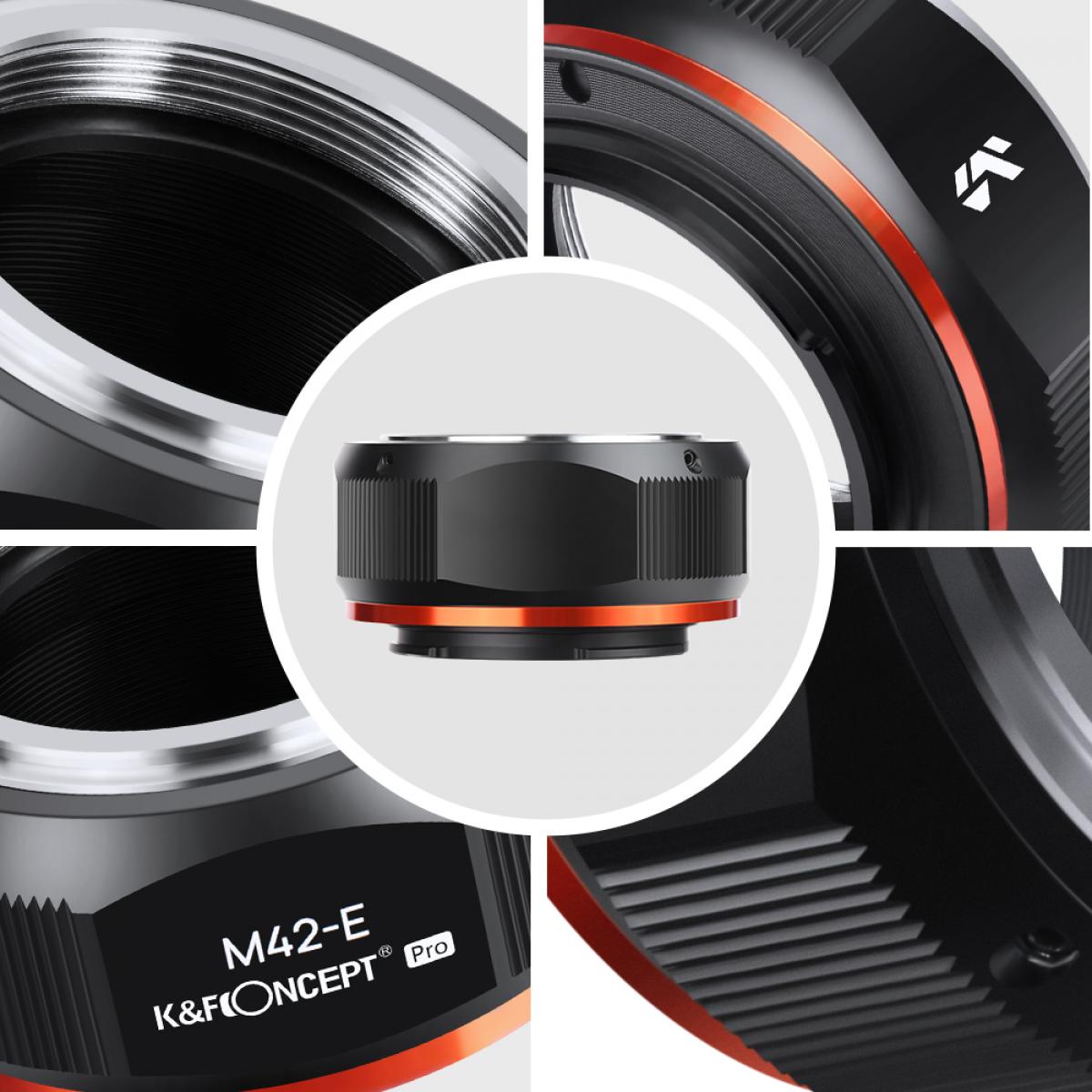 M42-NEX PRO Lens Adapter Handmatige Focus Compatibele M42 DSLR Lenzen voor Sony E Camera Lichaam