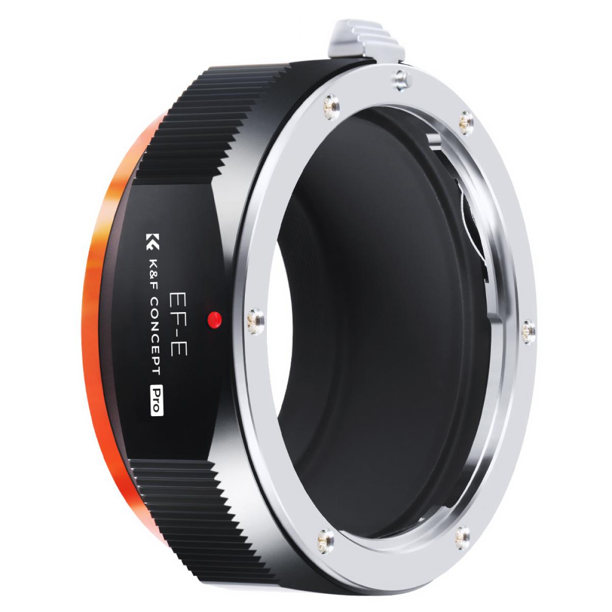 K&F Concept M12105 EOS-NEX PRO，New in 2022 high precision lens adapter (orange)