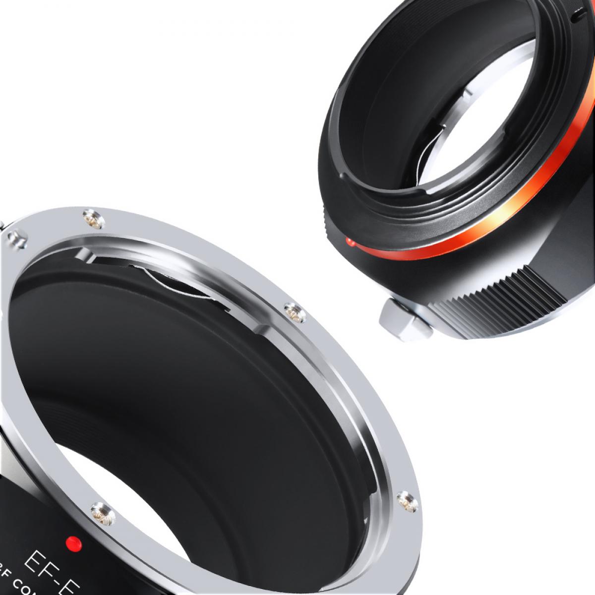 K&F Concept M12105  EOS-NEX PRO，New in 2022 high precision lens adapter (orange)