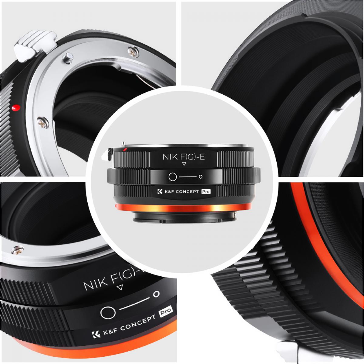 NIK(G)-NEX PRO Lens Adapter Handmatige Focus Compatibele Nikon G/F/AI/D Lenzen voor Sony E Camera Lichaam