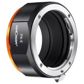 K&F Concept M17105 PK-NEX ,New in 2022 high precision lens adapter (orange)
