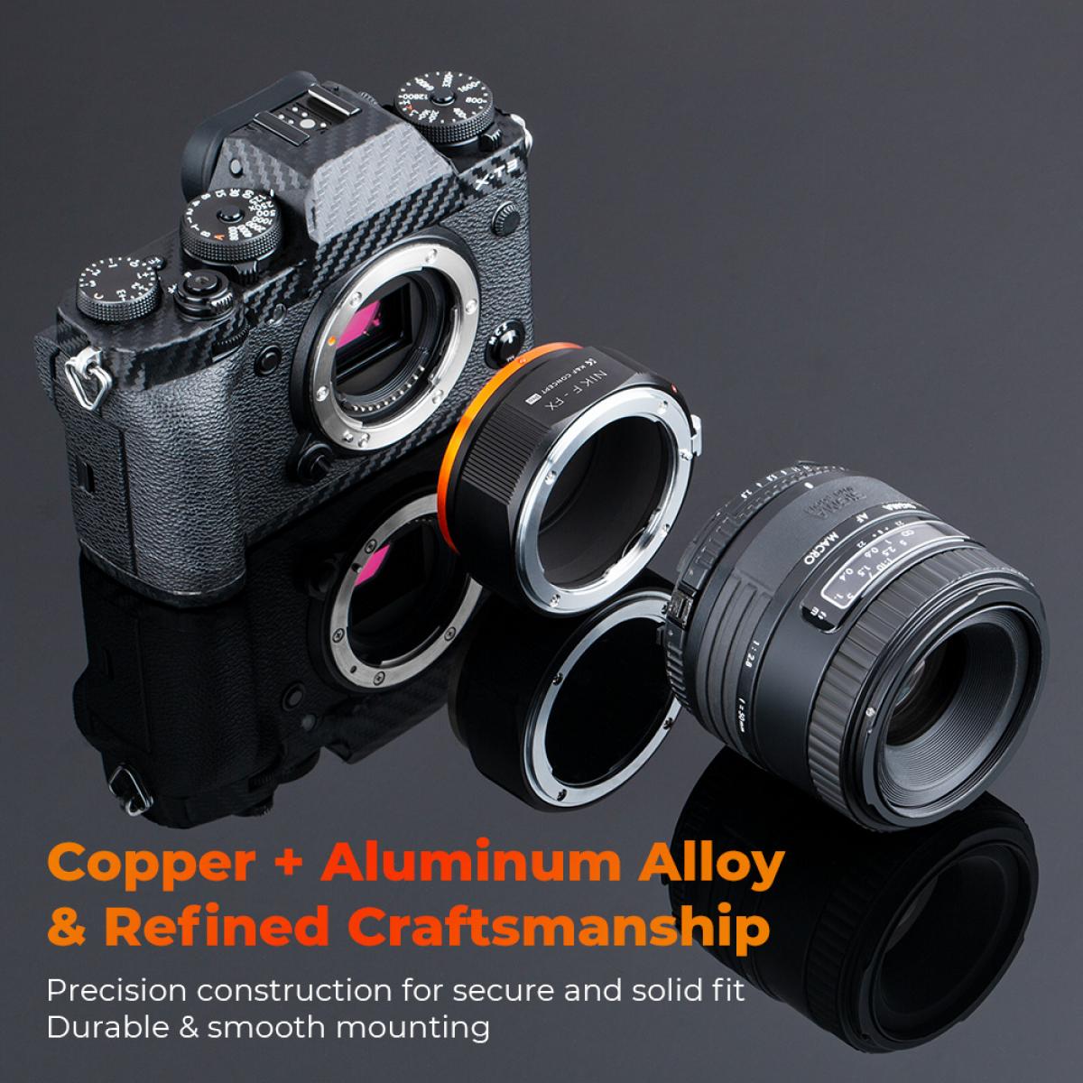 Objektivadapter für Nikon AI/F Objektiv auf Fujifilm X Mount Kamera ...