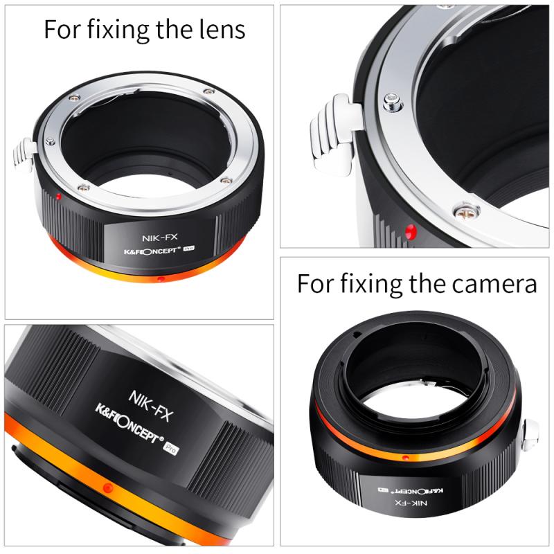 Nikon to Fujifilm lens adapter with aperture ring