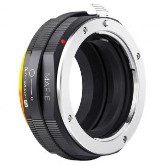 Bague d'adaptation MAF-E Adaptateur Compatible avec Utiliser Objectifs Minolta AF/Sony Alpha Monture sur Appareils Photo Boîtier Sony E Monture (NEX)