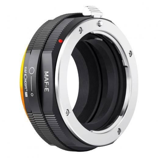 M22105 high-precision lens adapter ring, coated with matt paint, secondary oxidation orange, MAF-NEX PRO 