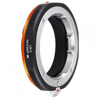 K&F Concept M20105 high-precision lens adapter ring, coated with matt paint, secondary oxidation orange, LM-NEX PRO