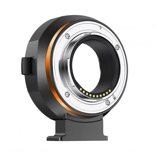 Obiettivo Canon con innesto EF/EF-S per anello adattatore elettronico per fotocamera Fuji Micro con attacco singolo FX per messa a fuoco automatica