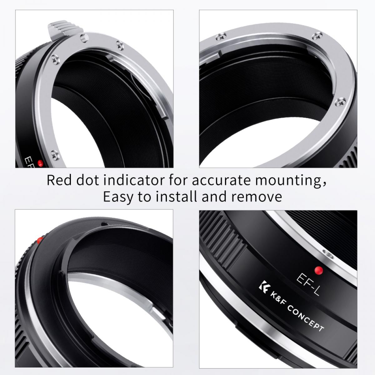 Adapter Canon EF Obiektyw do Leica L Mount Aparat