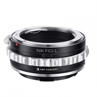 K&F Concept Bague d'Adaptation pour Objectifs Nikon F (type G) vers Appareils Photo Sigma, Leica, Panasonic à Monture L