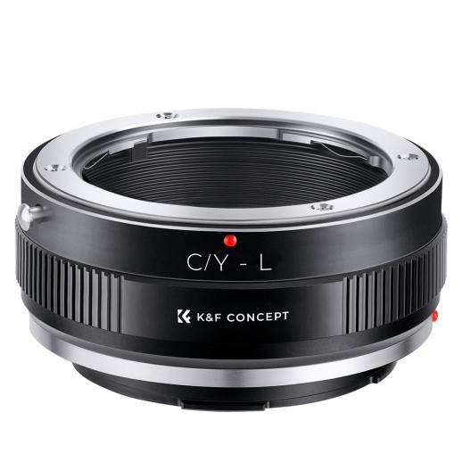 K&F Concept Contax/Yasica (C/Y) Objectif vers Sigma, Leica, Panasonic L Mount Camera Adapter