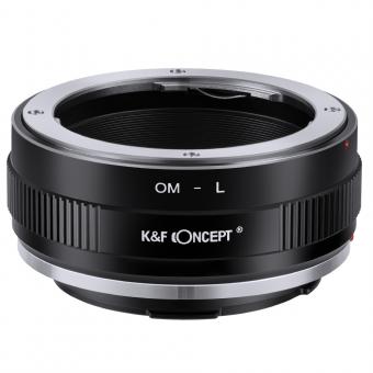 K&F Concept Bague d'Adaptation pour Objectifs Olympus OM SLR vers Appareils Photo Sigma, Leica, Panasonic à Monture L