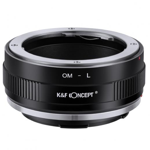 K&F Concept Objectif Olympus OM SLR vers Sigma, Leica, Panasonic Adaptateur pour appareil photo à monture L